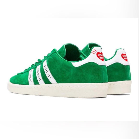Adidas Campus x Human made Green suede Mens size 7 - Picture 2 of 12